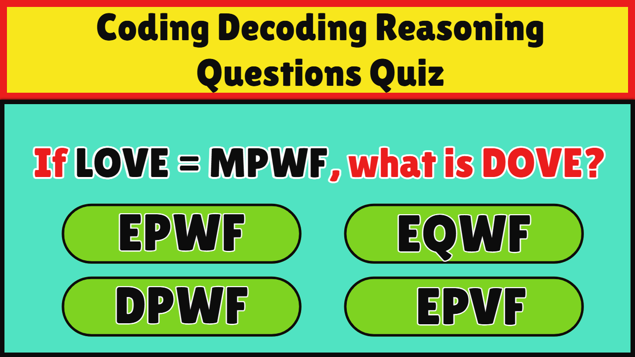 Coding-Decoding Reasoning Questions